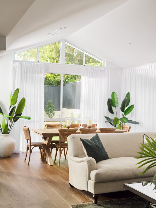 The Lakeview: Past display home - living room floor to celling windows