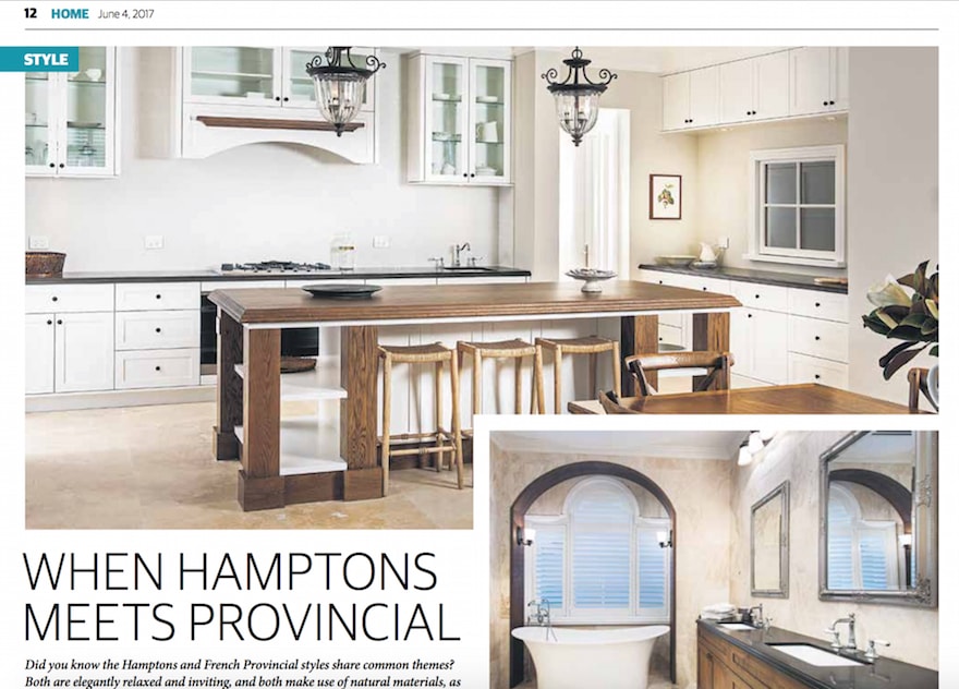 Hamptons meets French provincial article