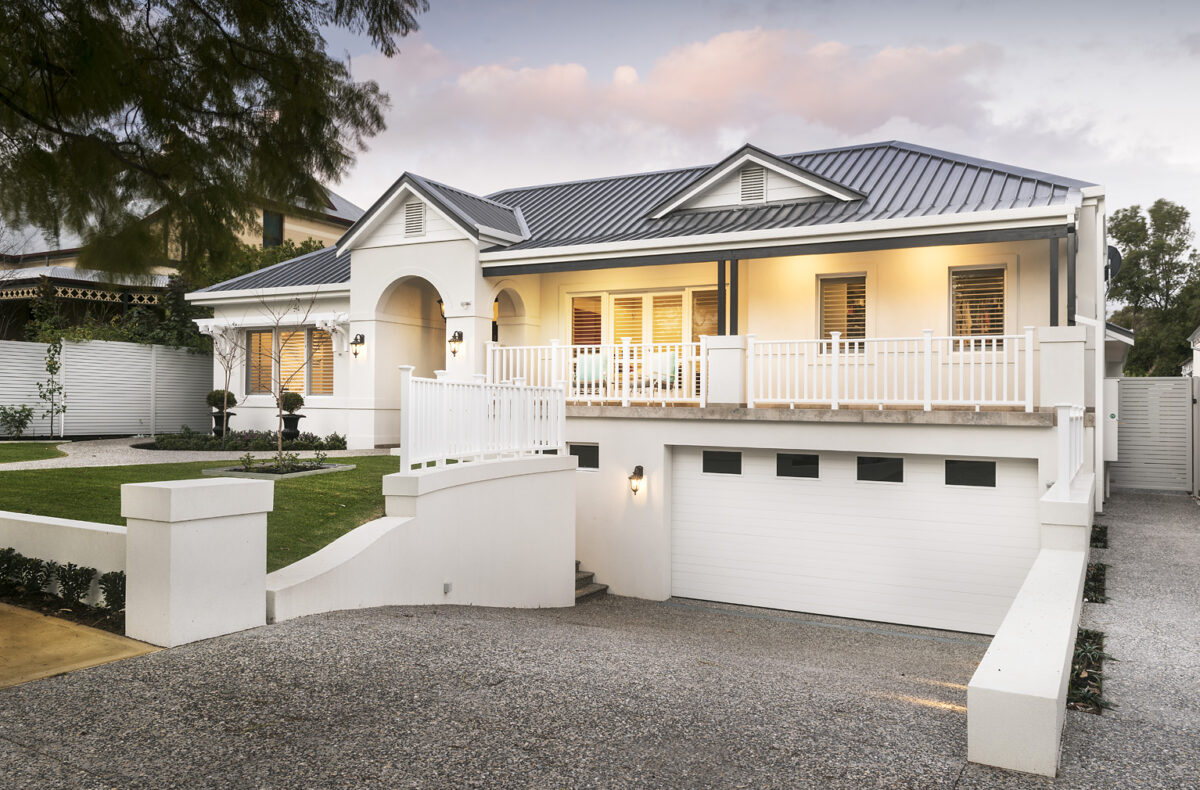 Undercroft garage featured in a custom build with Oswald Homes