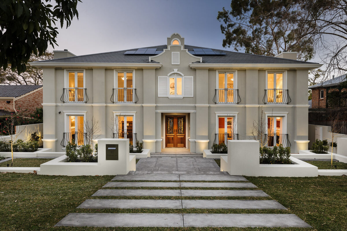 A grand entrance for the Bellevue, French Provincial home design - Oswald Homes